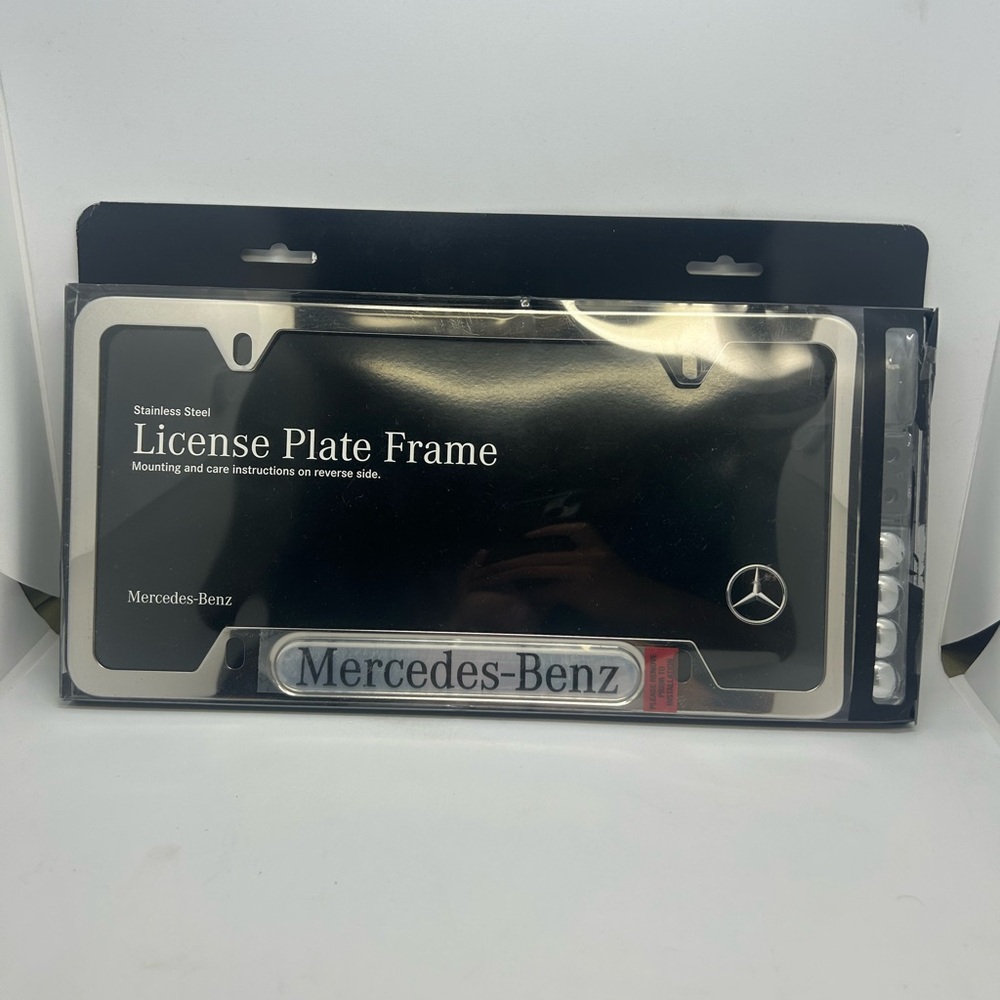 NIB Benz License Plate Frame